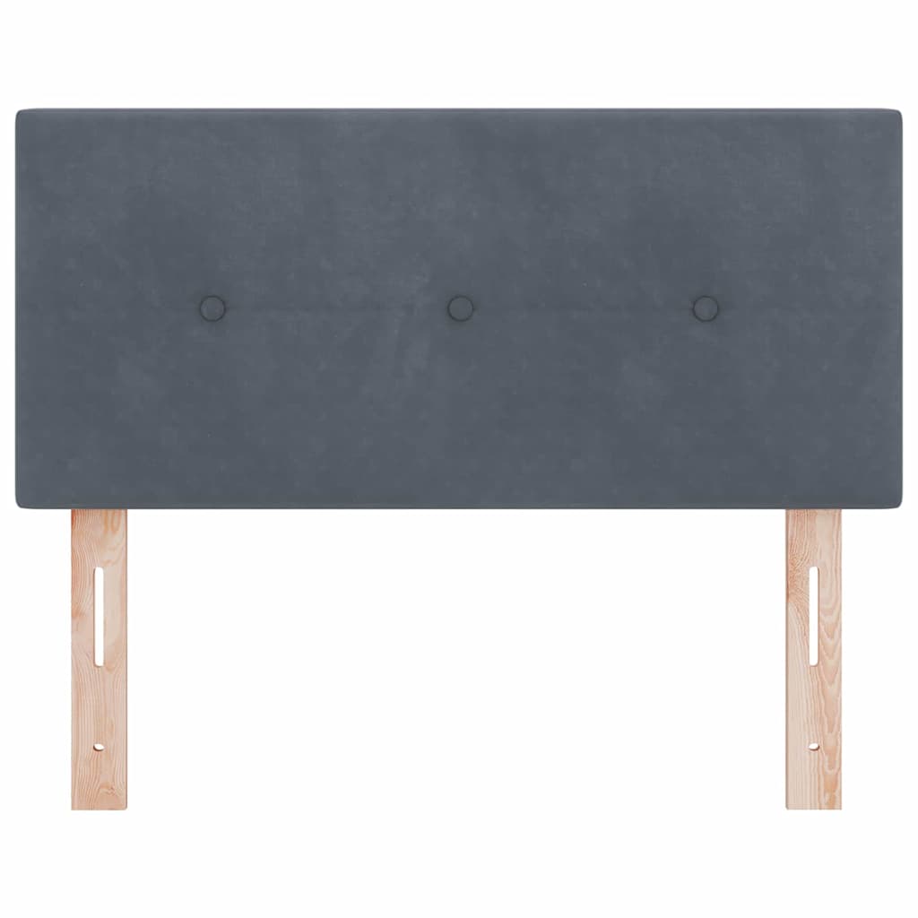 Uzglavlje Tamno siva 80 cm Baršun
