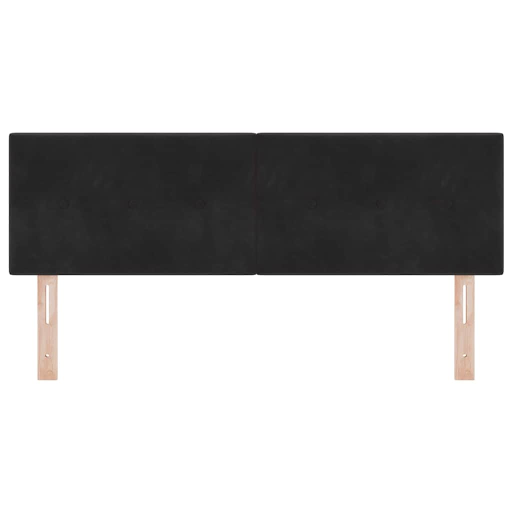 Uzglavlje Crna 144 cm Baršun