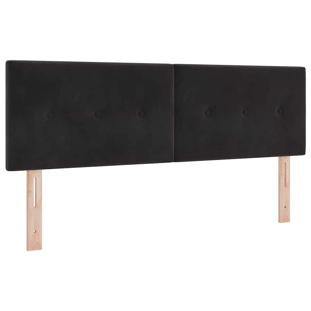 Uzglavlje Crna 160 cm Baršun