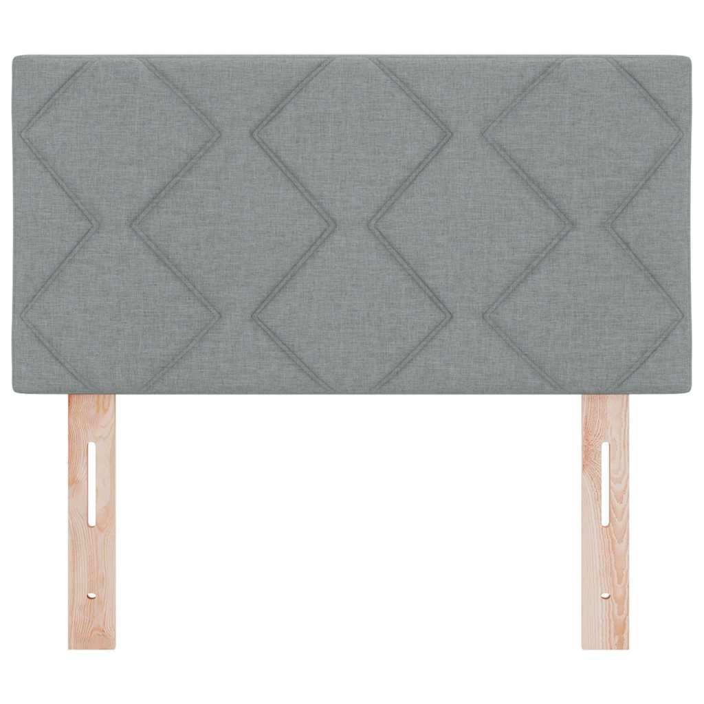 Uzglavlje Svijetlo siva 80 cm tkanina
