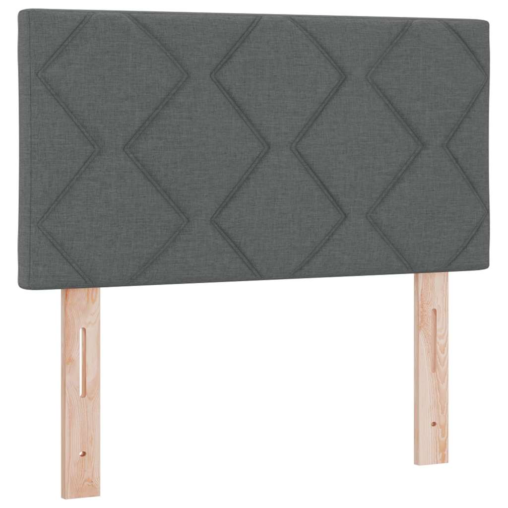 Uzglavlje Tamno siva 80 cm tkanina