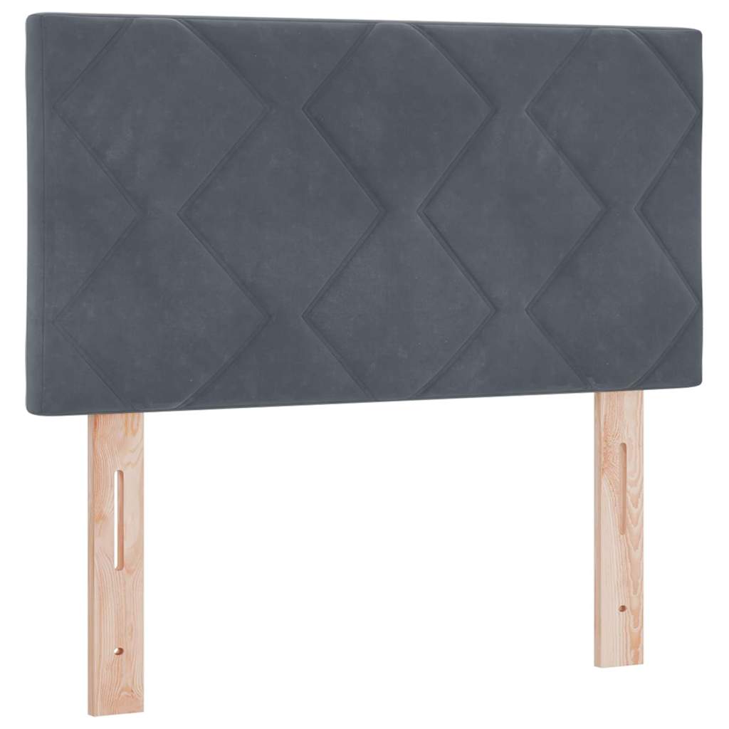 Uzglavlje Tamno siva 80 cm Baršun