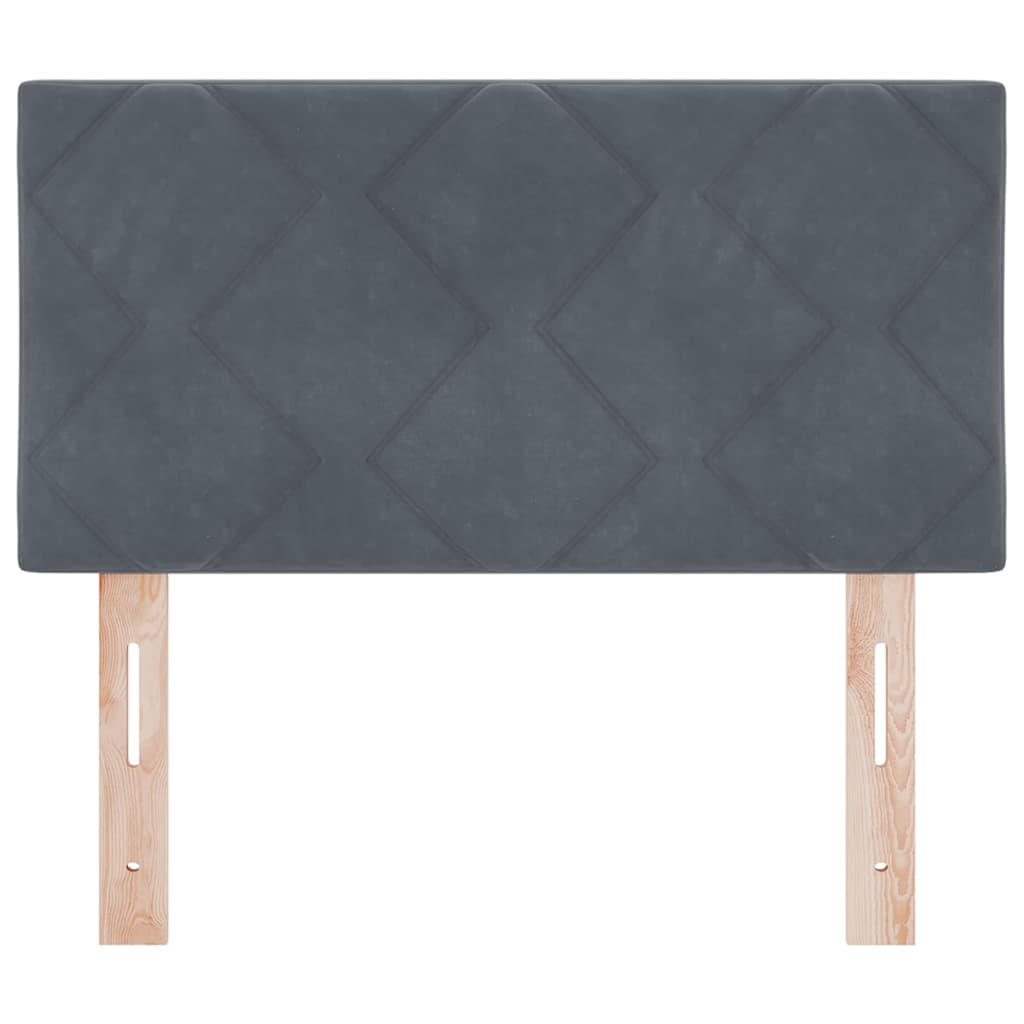 Uzglavlje Tamno siva 80 cm Baršun