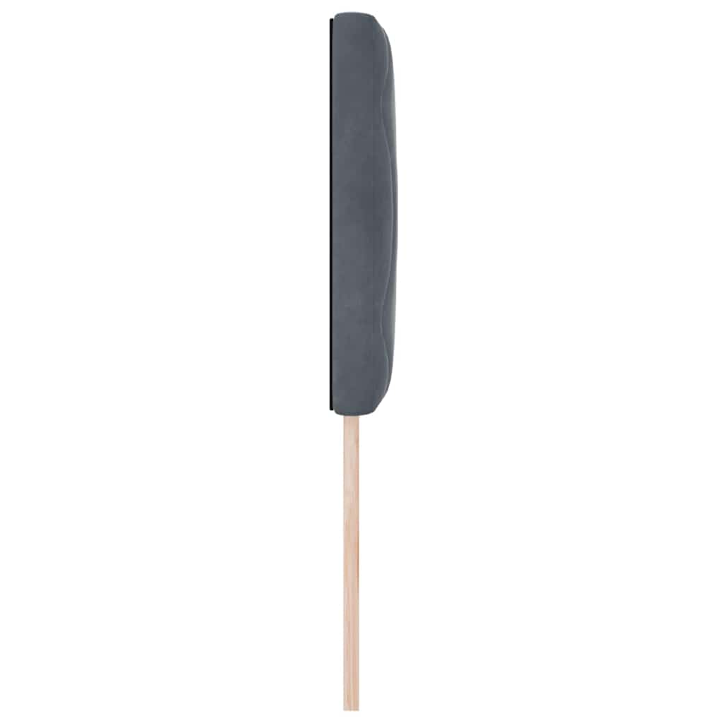 Uzglavlje Tamno siva 80 cm Baršun