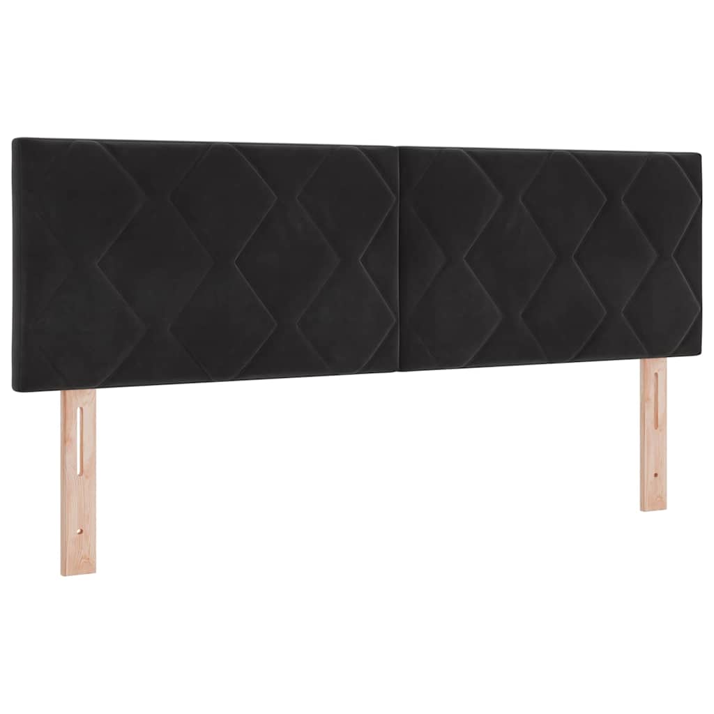 Uzglavlje Crna 144 cm Baršun