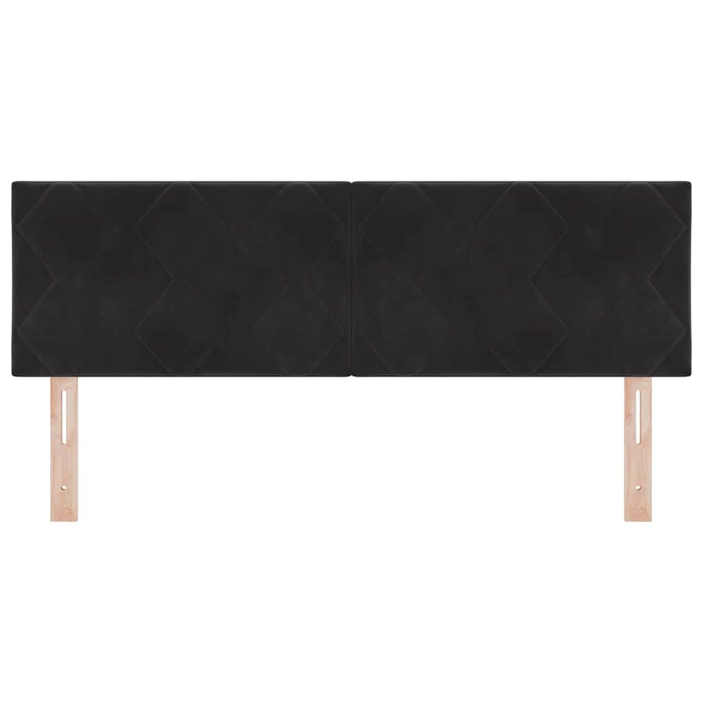 Uzglavlje Crna 144 cm Baršun