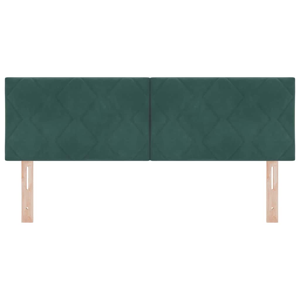 Uzglavlje Tamnozelena 144 cm Baršun