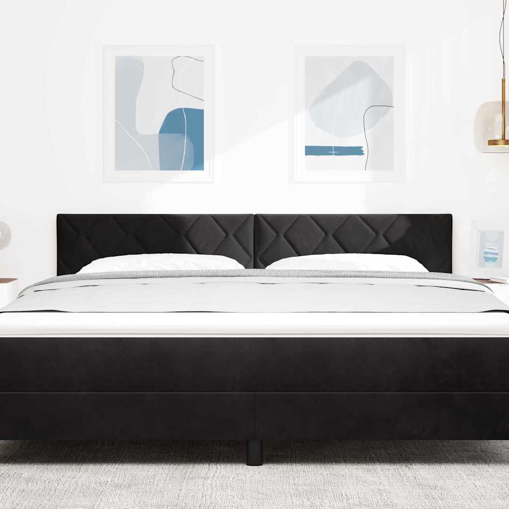 Uzglavlje Crna 180 cm Baršun
