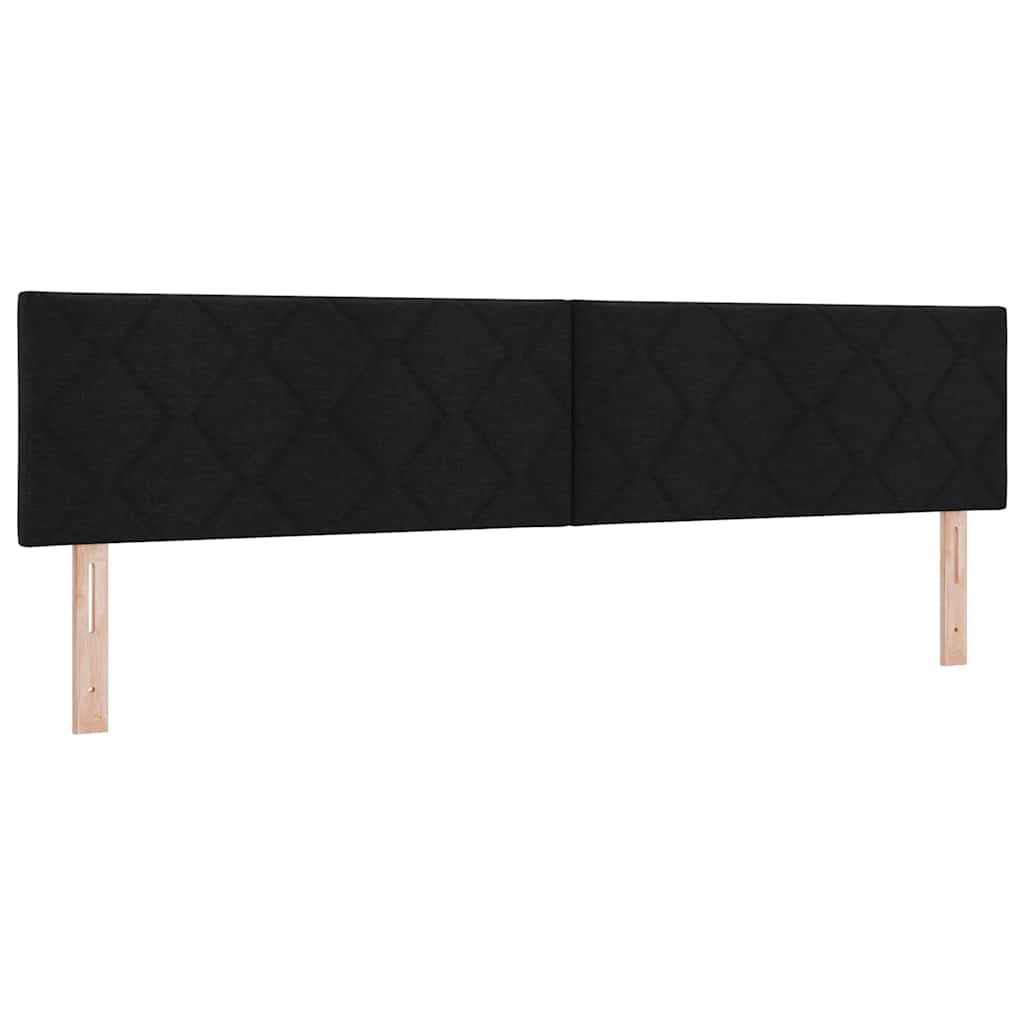Uzglavlje Crna 200 cm tkanina