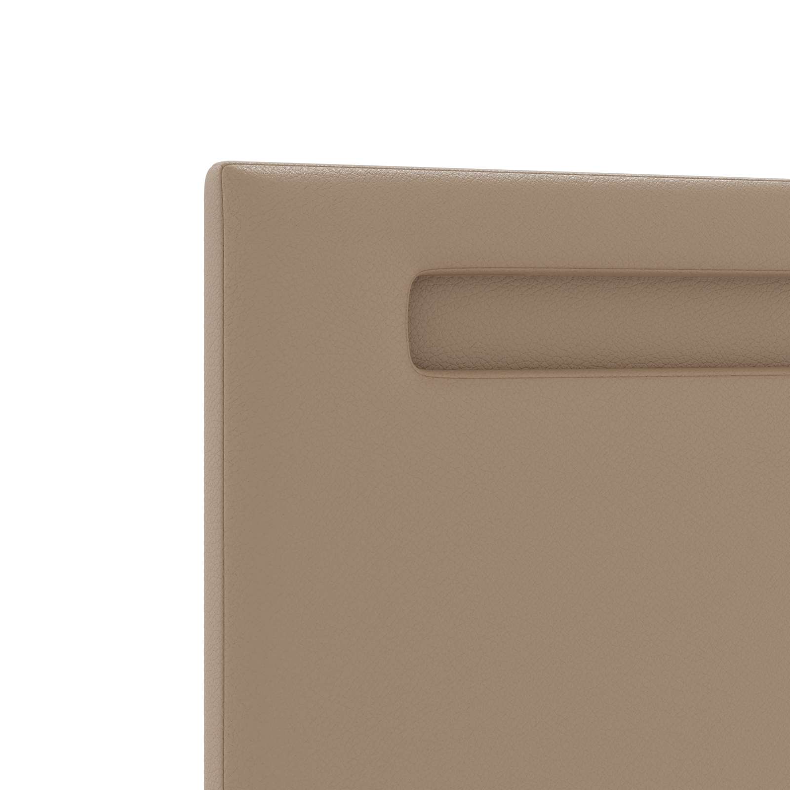 LED glava kreveta Boja cappuccina 90 cm Lažna koža