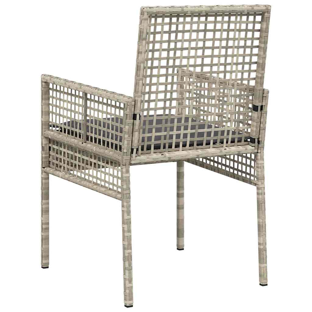 Vrtna stolica 2 pcs Svijetlo siva 55 x 53 x 85 cm poliratan