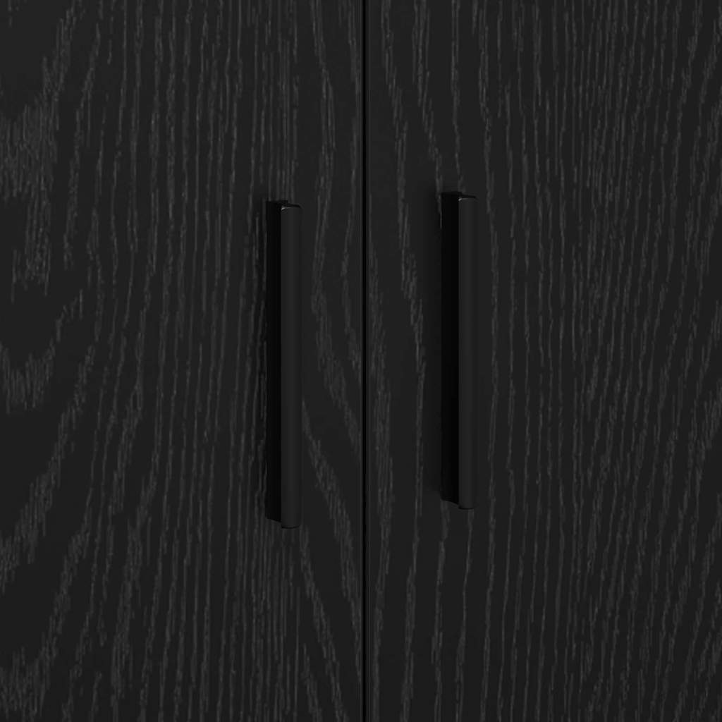 Ormarić za pohranu 2 pcs Crni hrast 127 x 41 x 40 cm