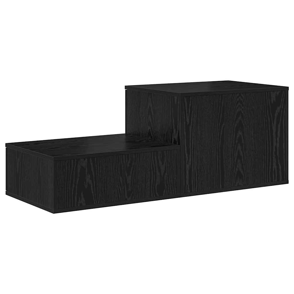 Ormarić za pohranu 2 pcs Crni hrast 127 x 41 x 40 cm