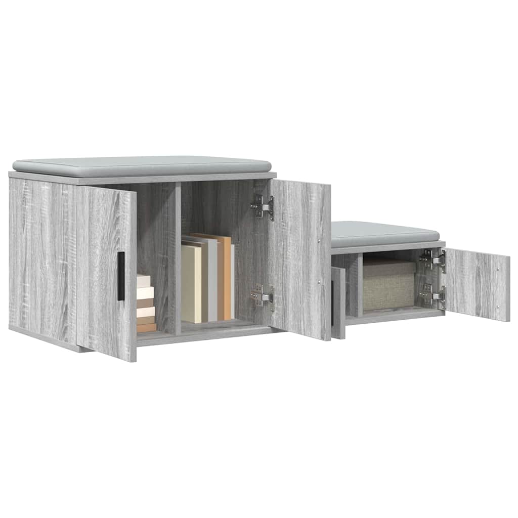 Ormarić za pohranu 2 pcs Siva Sonoma 127 x 41 x 40 cm