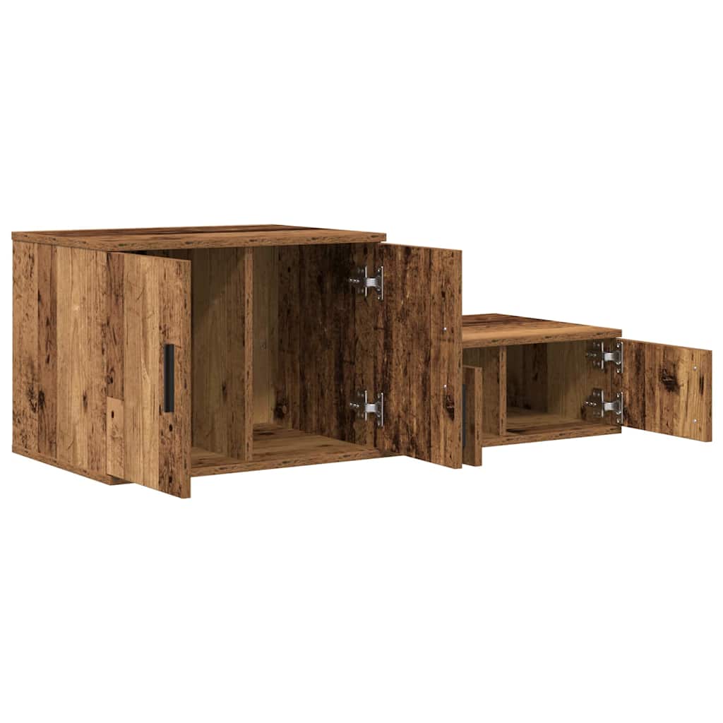 Ormarić za pohranu 2 pcs Staro drvo 127 x 41 x 40 cm