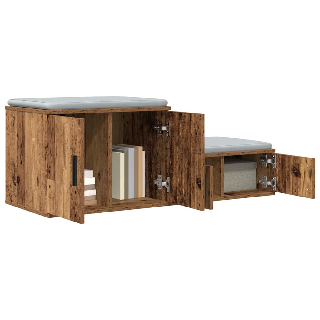 Ormarić za pohranu 2 pcs Staro drvo 127 x 41 x 40 cm