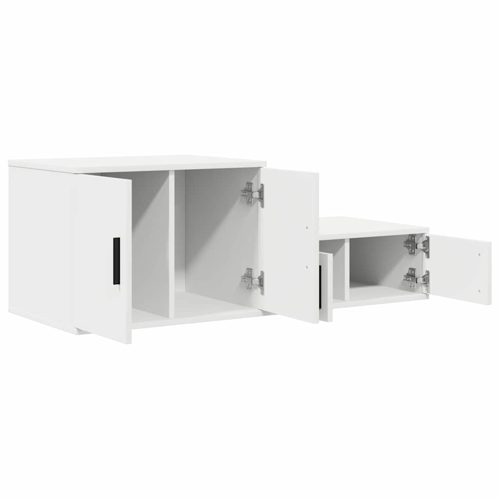 Ormarić za pohranu 2 pcs Bijelo 118 x 41 x 40 cm