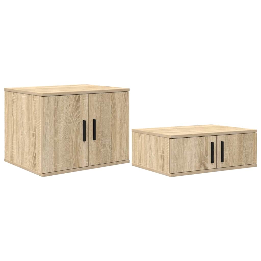 Ormarić za pohranu 2 pcs Sonoma hrast 118 x 41 x 40 cm