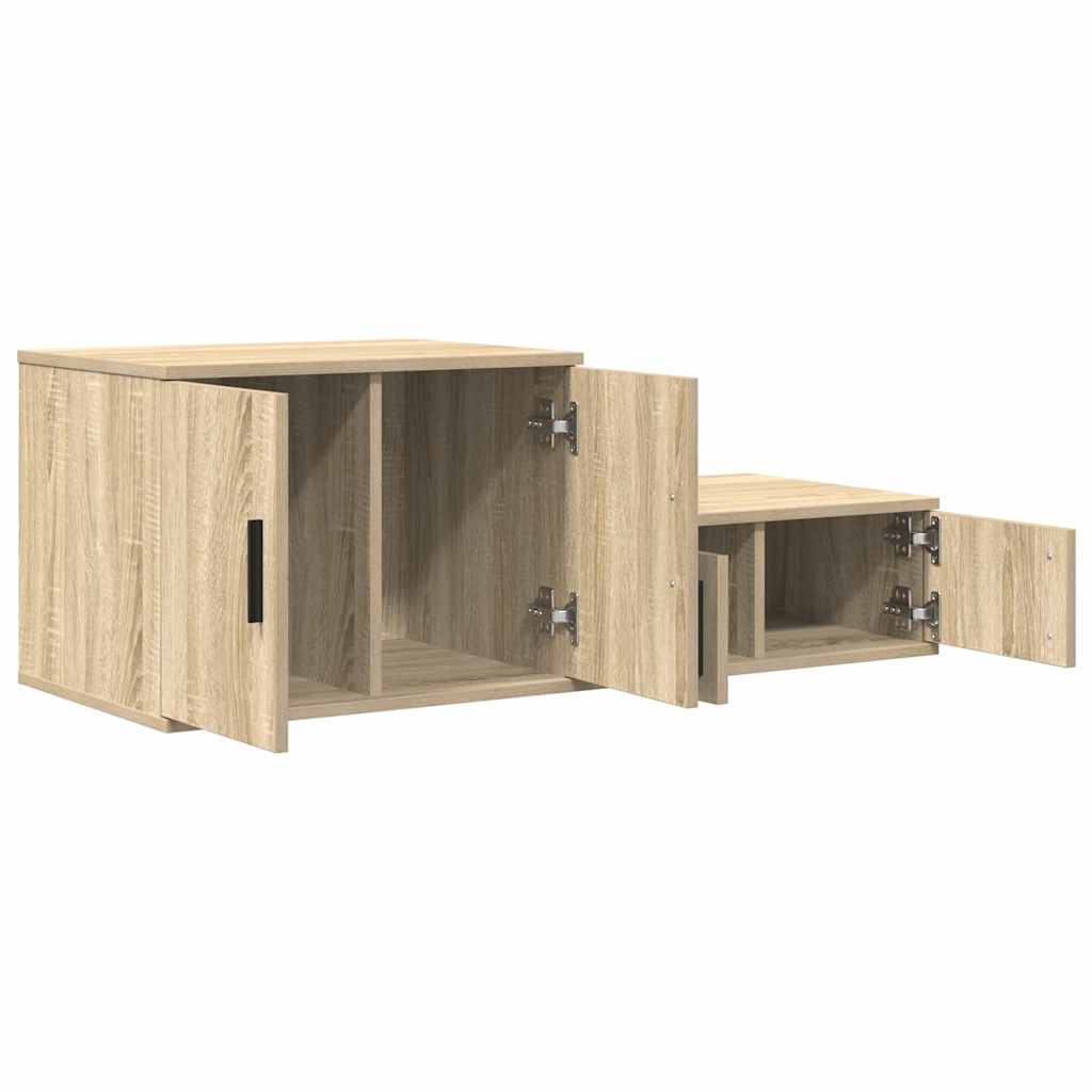 Ormarić za pohranu 2 pcs Sonoma hrast 118 x 41 x 40 cm