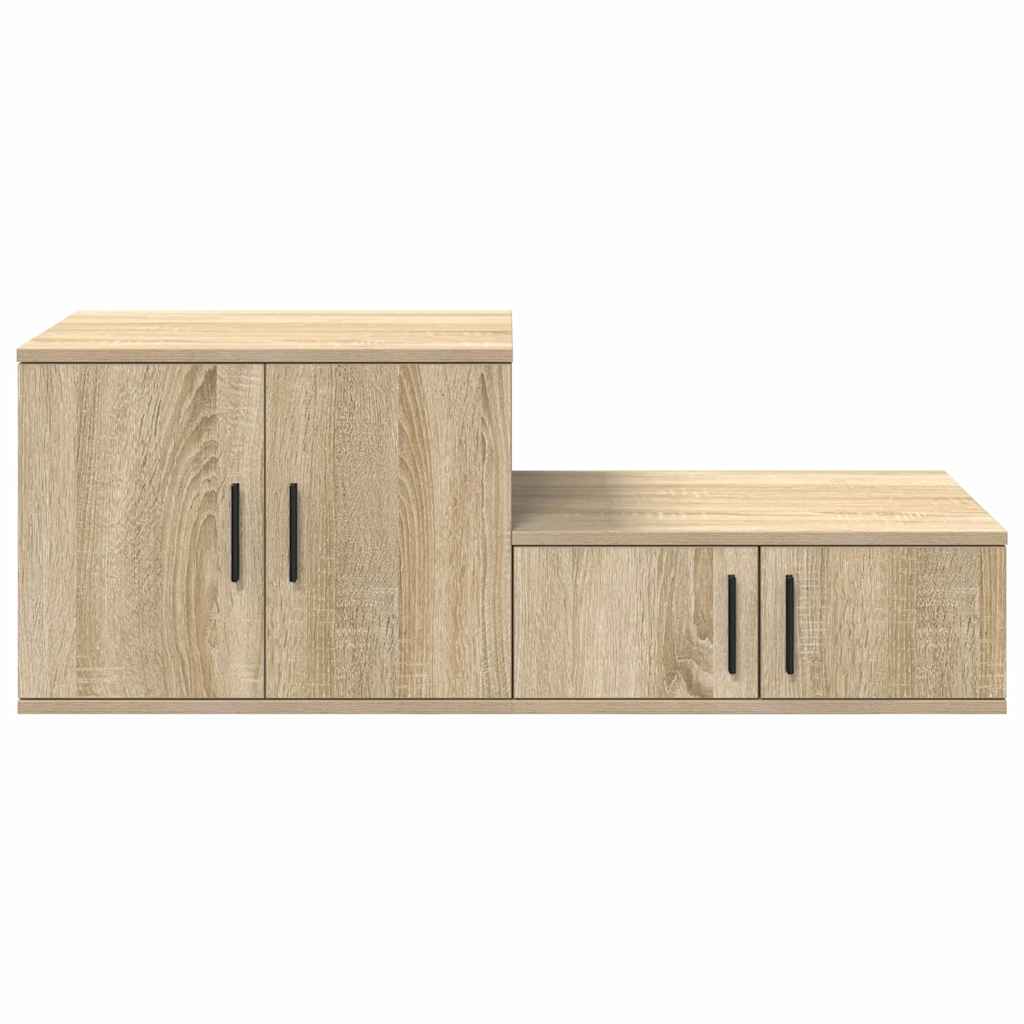 Ormarić za pohranu 2 pcs Sonoma hrast 118 x 41 x 40 cm
