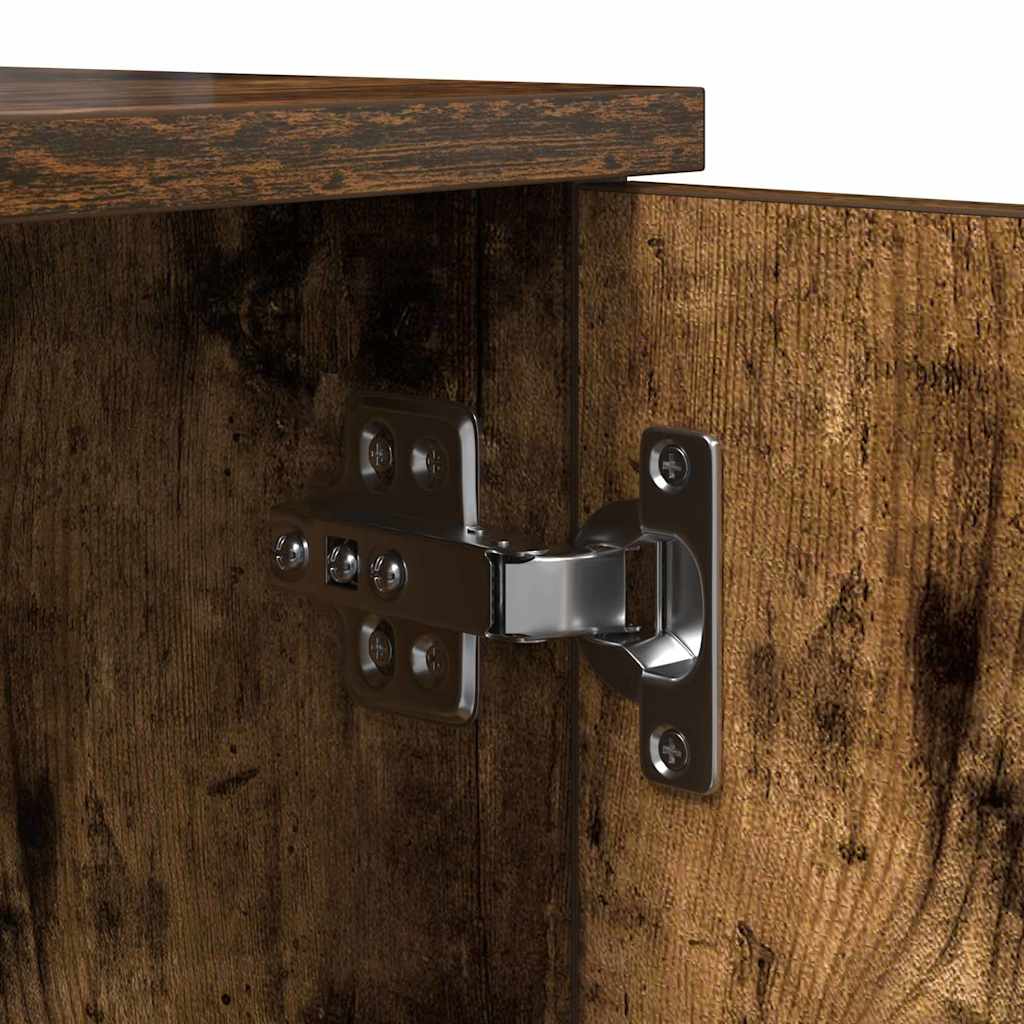 Ormarić za pohranu 2 pcs Dimljeni hrast 118 x 41 x 40 cm