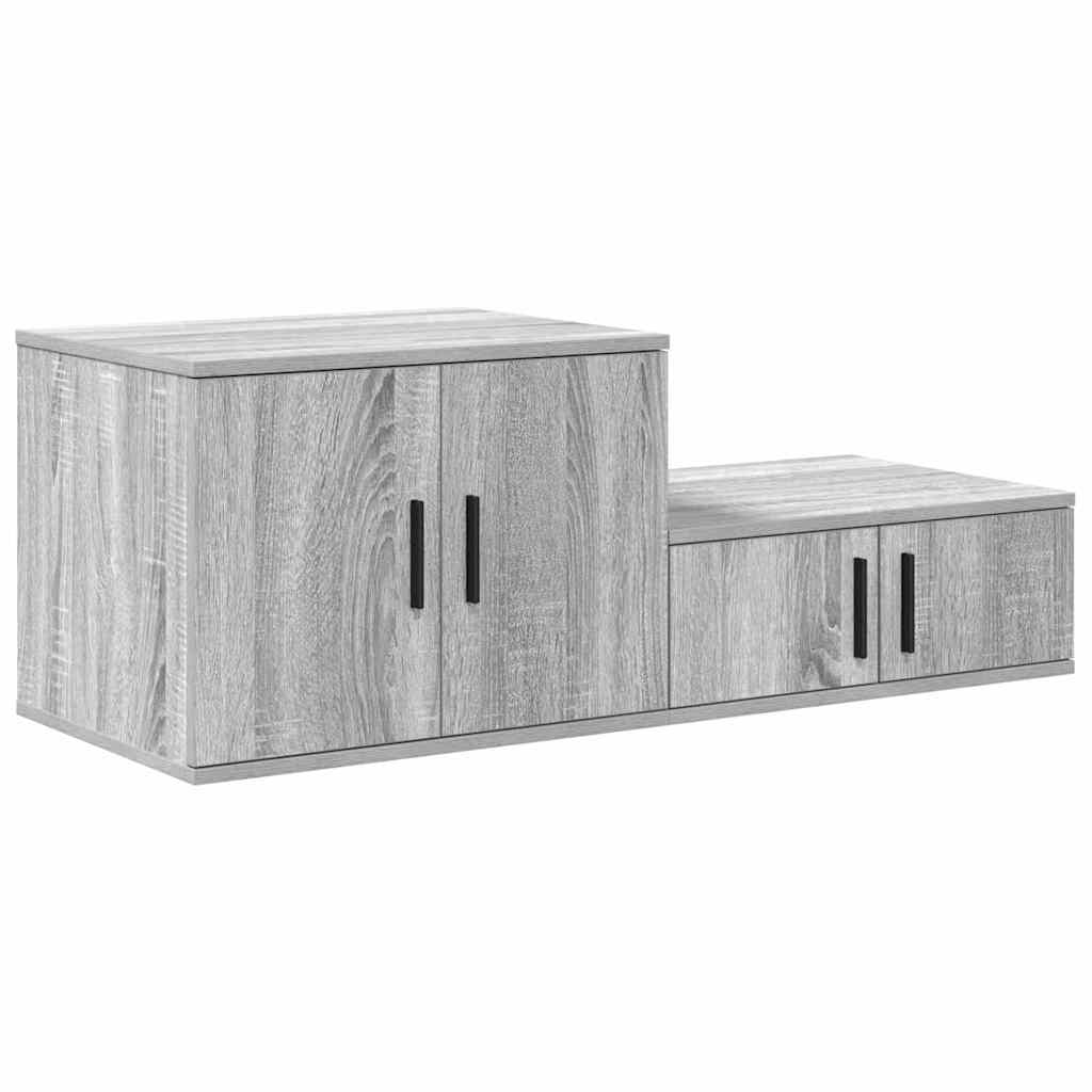Ormarić za pohranu 2 pcs Siva Sonoma 118 x 41 x 40 cm