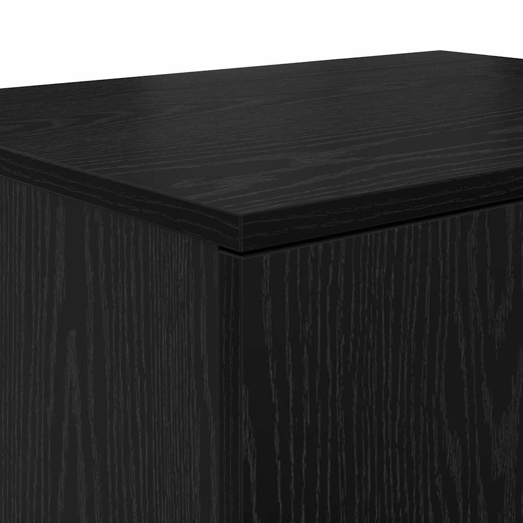 Ormarić za pohranu 2 pcs Crni hrast 108 x 41 x 40 cm