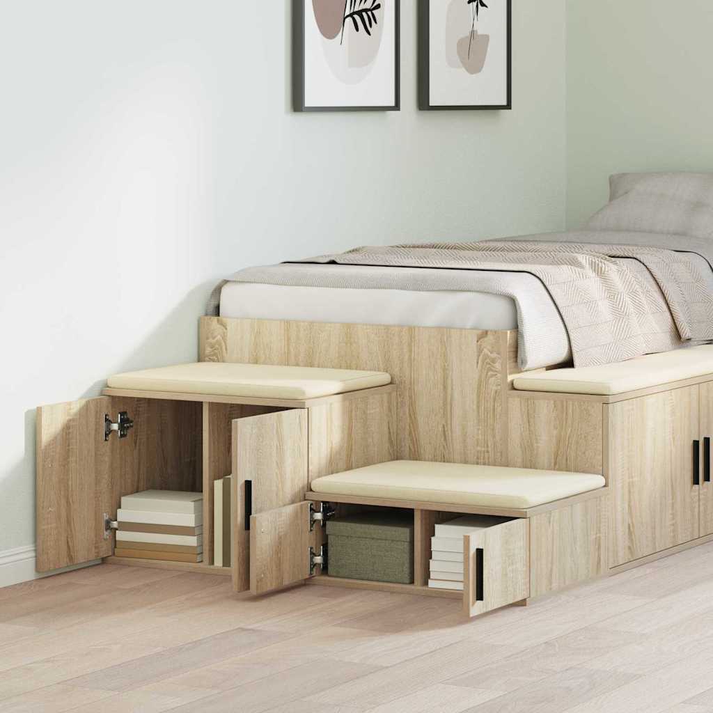 Ormarić za pohranu 2 pcs Sonoma hrast 108 x 41 x 40 cm