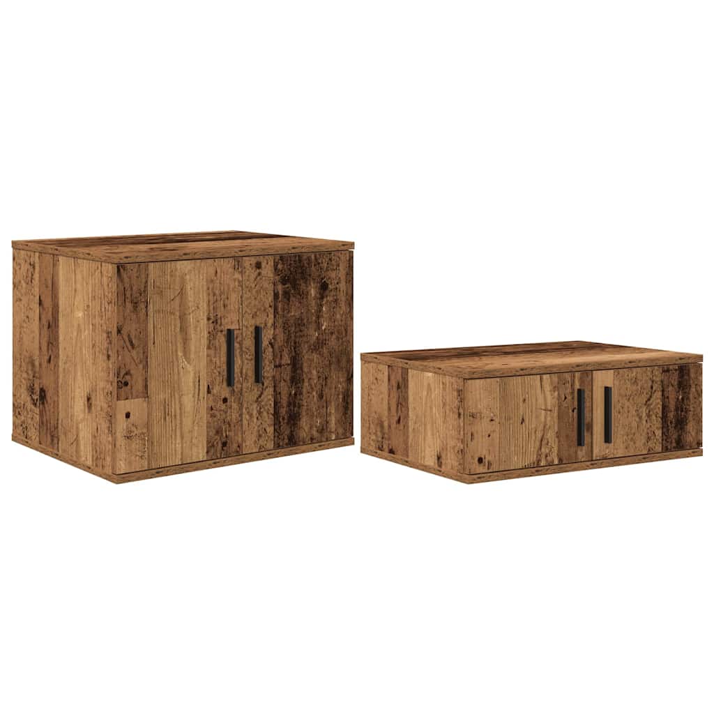 Ormarić za pohranu 2 pcs Staro drvo 108 x 41 x 40 cm
