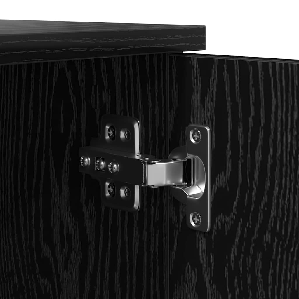 Ormarić za pohranu 2 pcs Crni hrast 103 x 41 x 40 cm