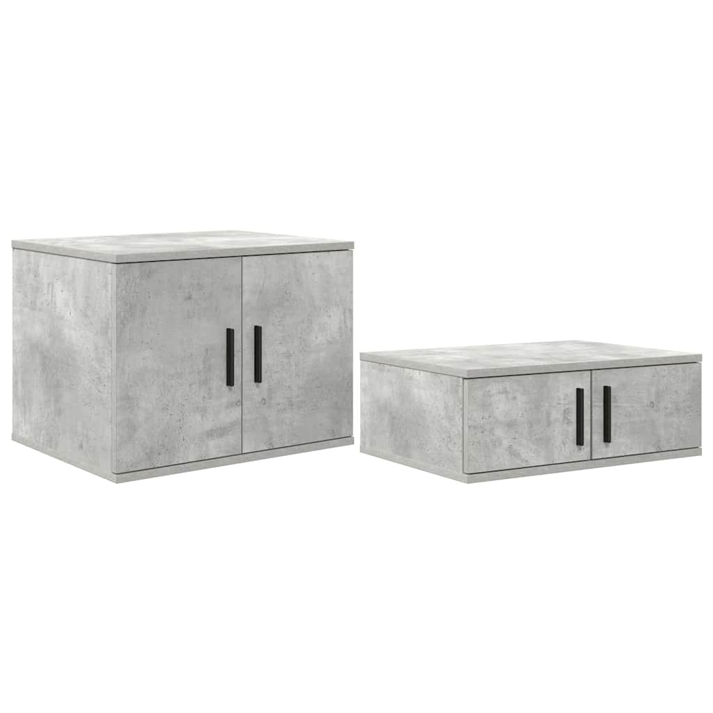 Ormarić za pohranu 2 pcs Betonski sivi 103 x 41 x 40 cm