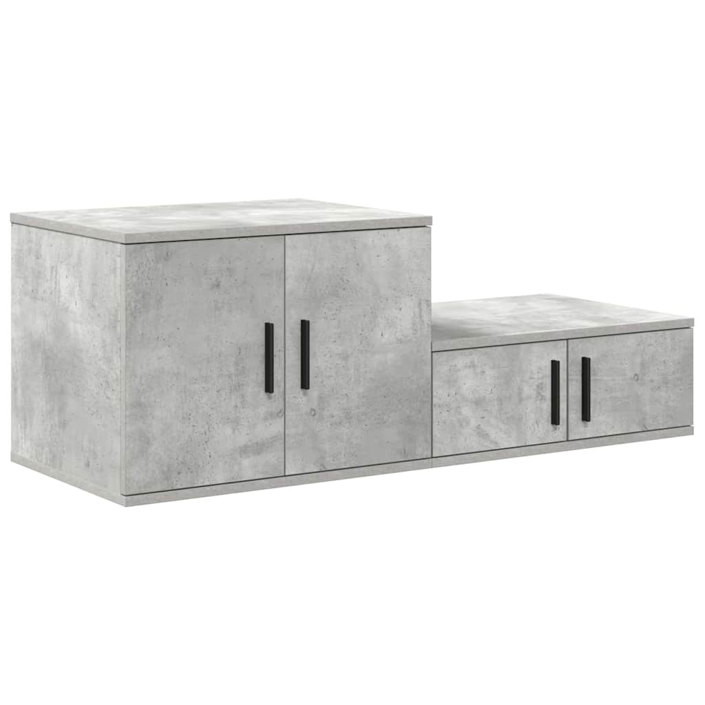 Ormarić za pohranu 2 pcs Betonski sivi 103 x 41 x 40 cm