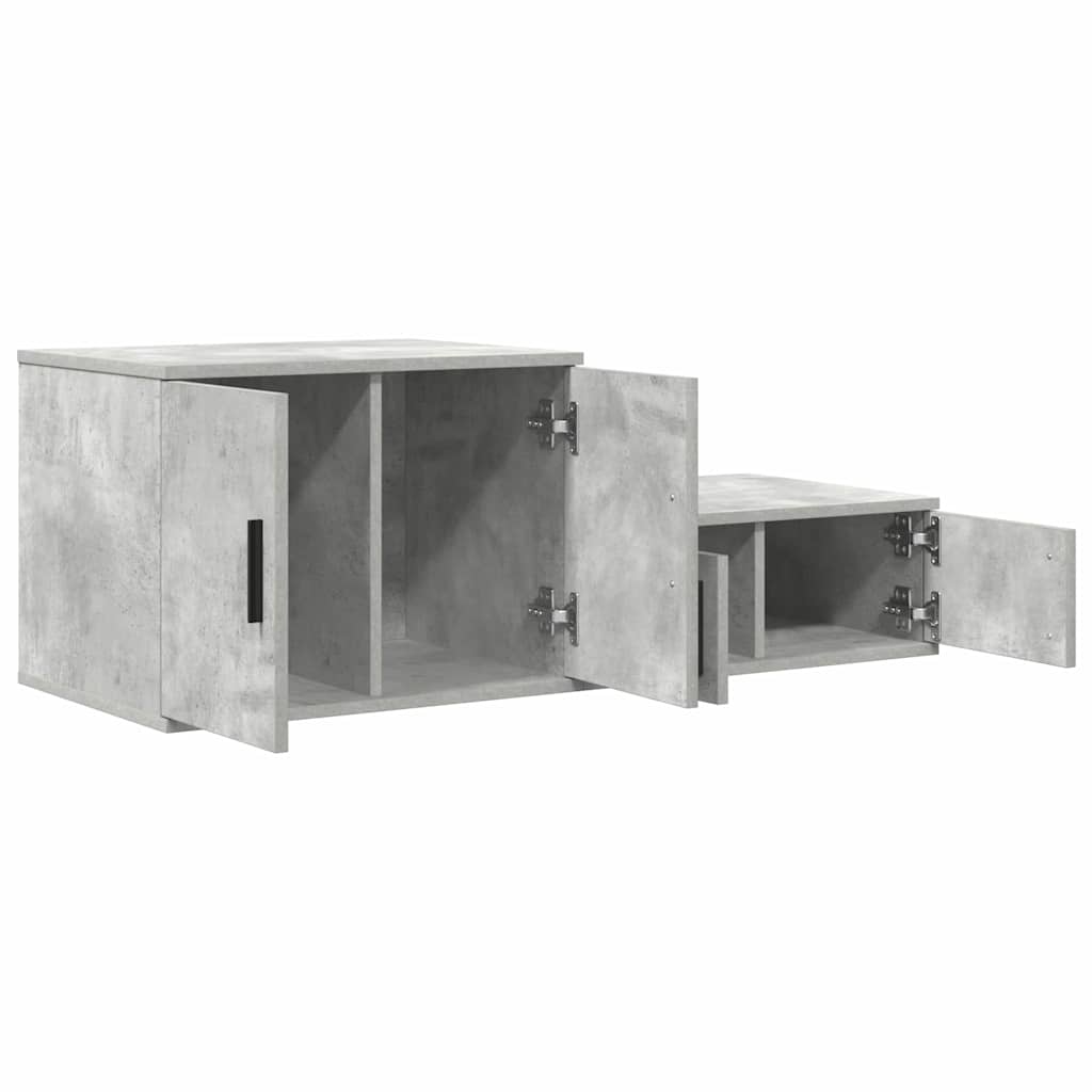 Ormarić za pohranu 2 pcs Betonski sivi 103 x 41 x 40 cm