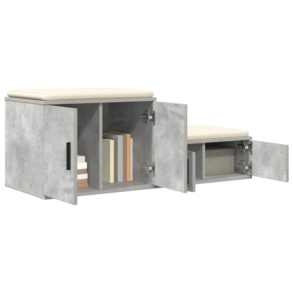 Ormarić za pohranu 2 pcs Betonski sivi 103 x 41 x 40 cm
