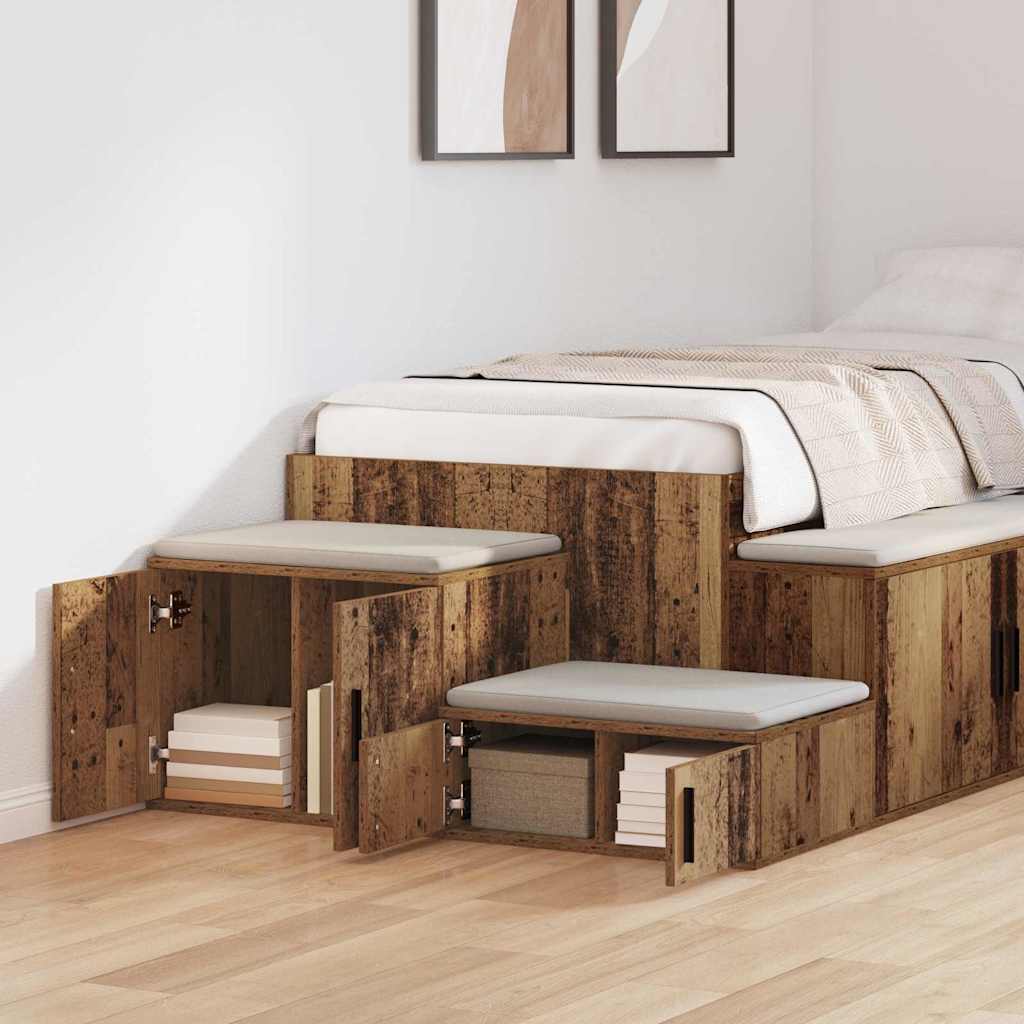 Ormarić za pohranu 2 pcs Staro drvo 103 x 41 x 40 cm