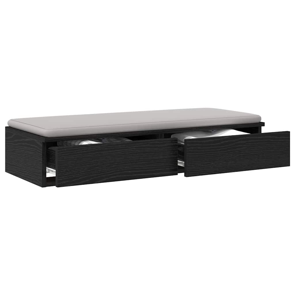 Ladice za krevet s ladicama Crni hrast 100 x 36,5 x 16,5 cm