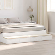 Ladice za krevet Bijelo 200 x 36,5 x 16,5 cm Konstruirano drvo