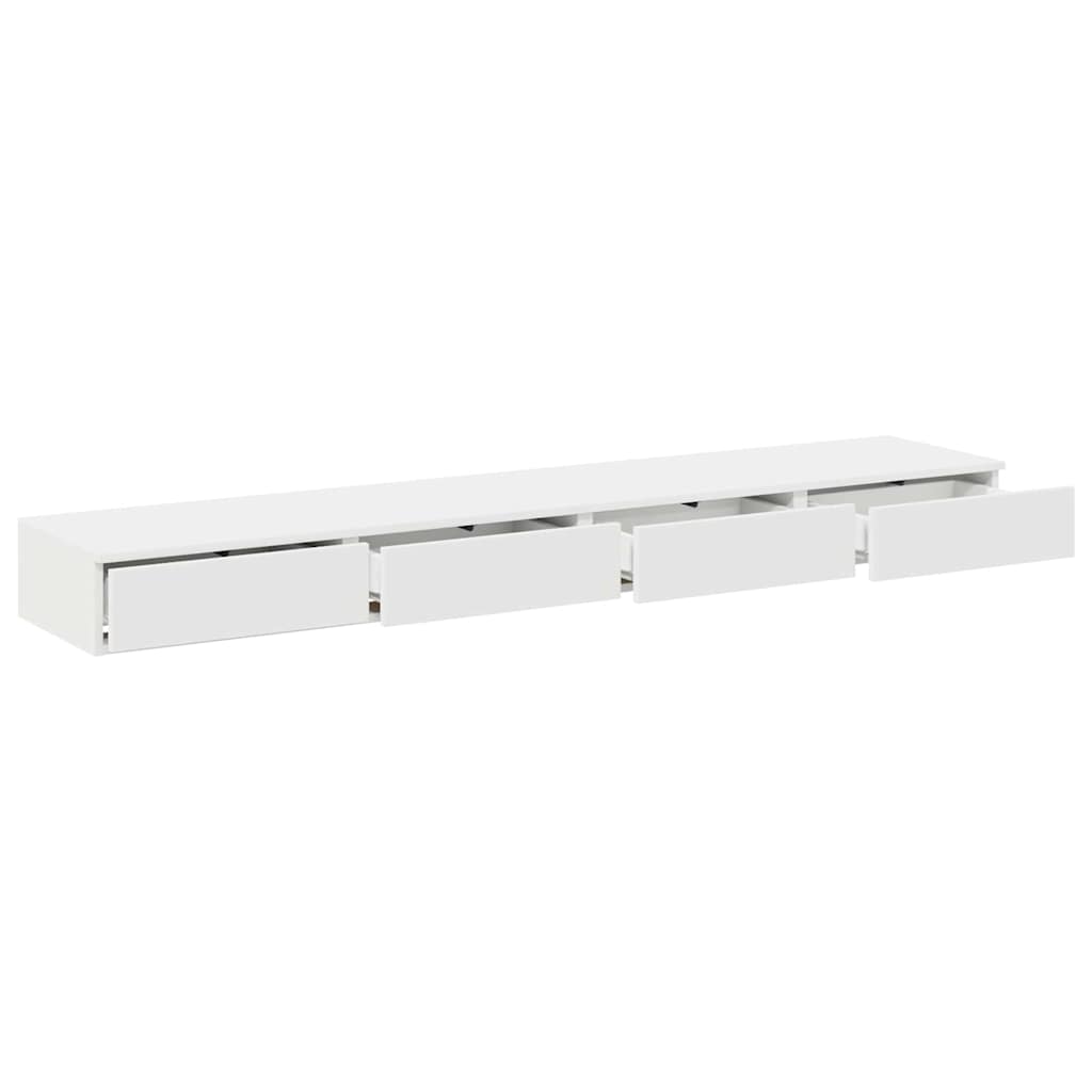 Ladice za krevet Bijelo 200 x 36,5 x 16,5 cm Konstruirano drvo
