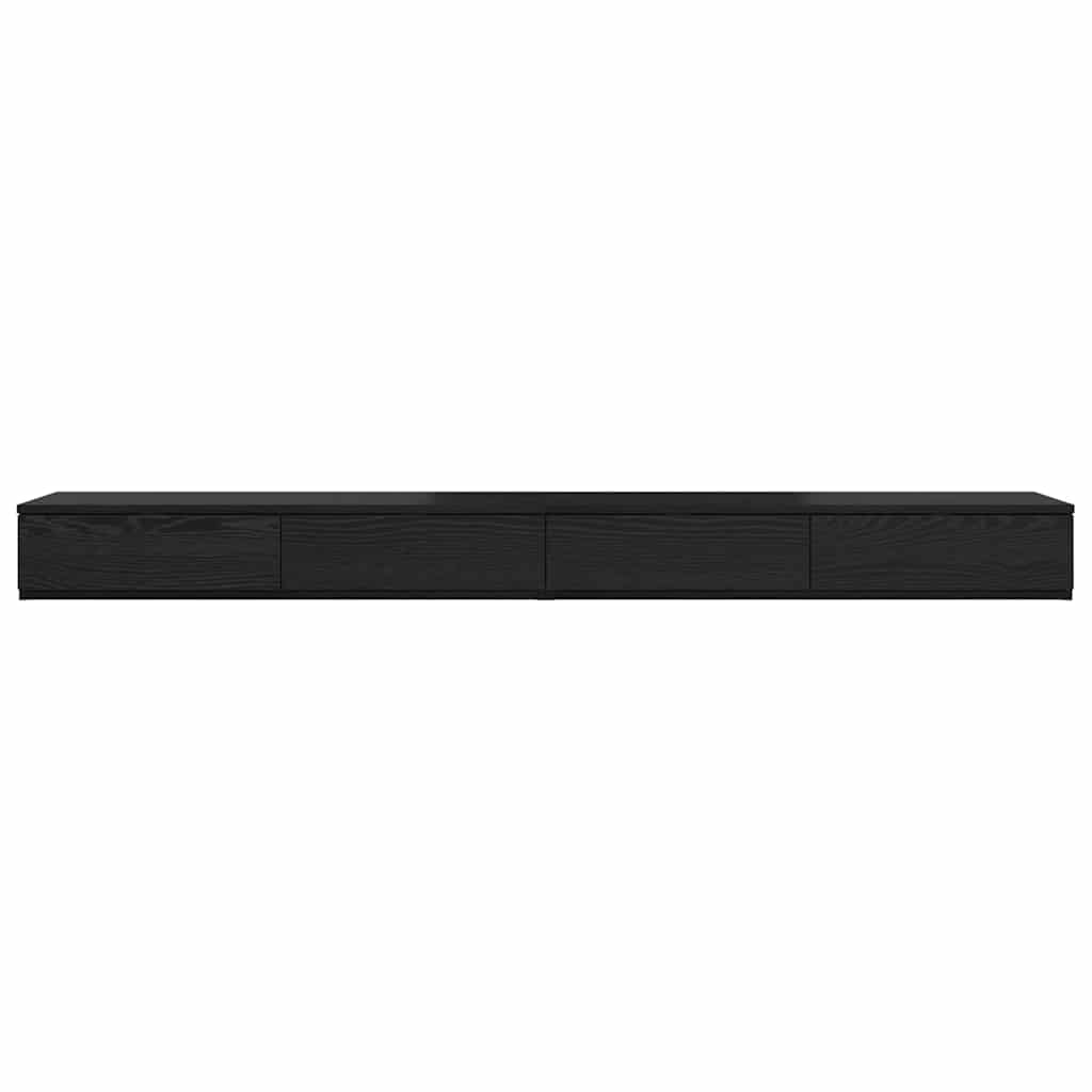 Ladice za krevet s ladicama Crni hrast 200 x 36,5 x 16,5 cm