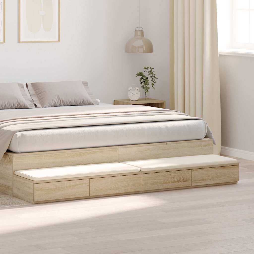 Ladice za krevet s ladicama Sonoma hrast 200 x 36,5 x 16,5 cm