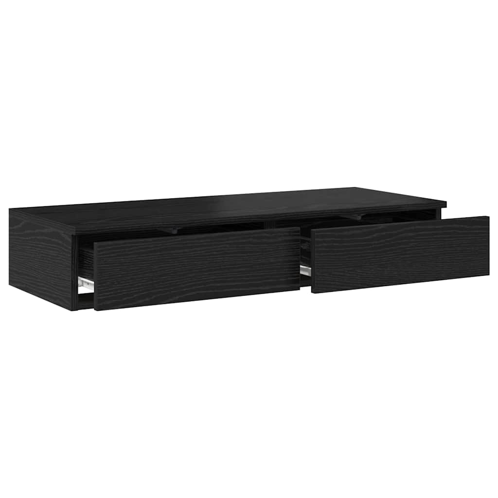 Ladice za krevet s ladicama Crni hrast 80 x 36,5 x 16,5 cm
