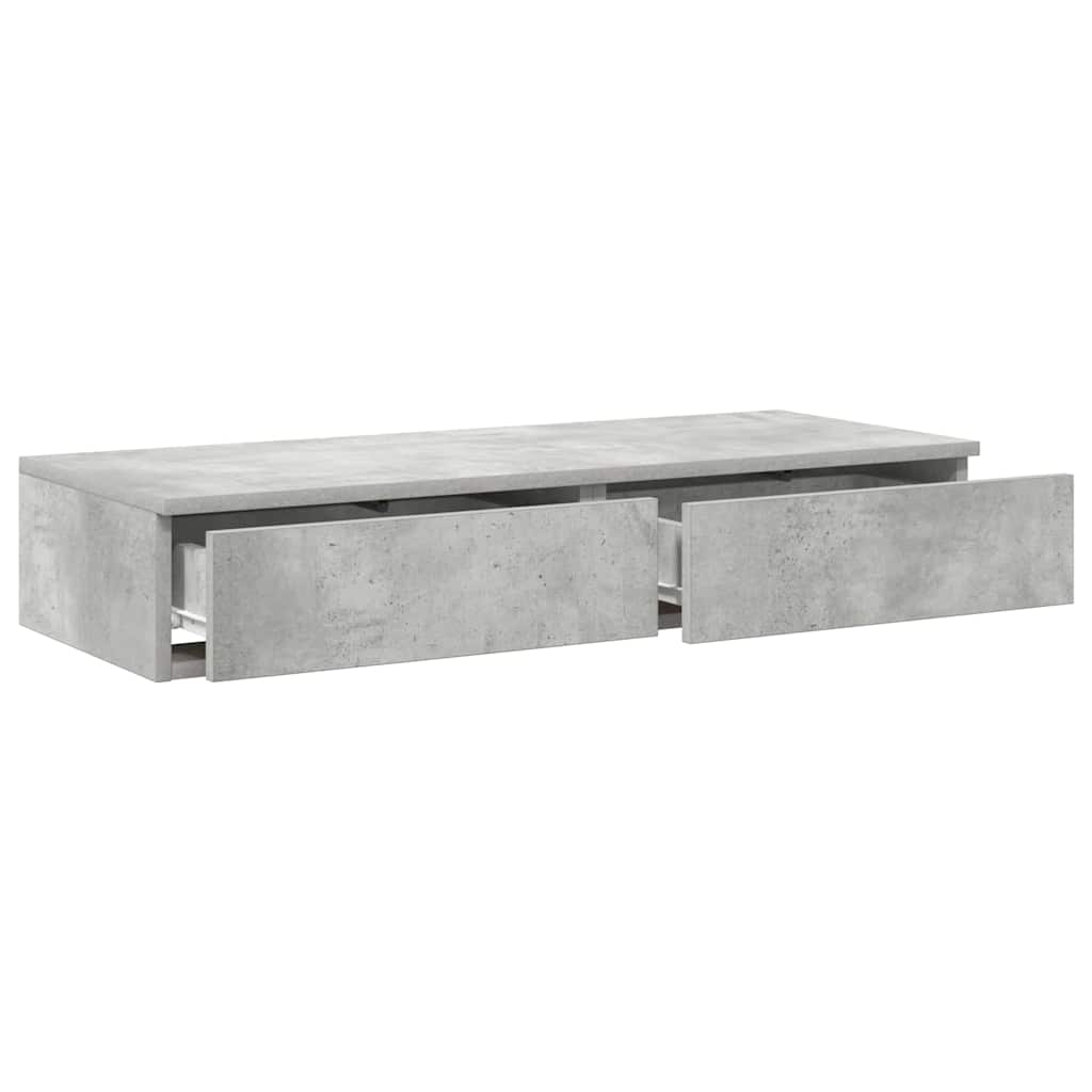 Ladice za krevet s ladicama Betonski sivi 80 x 36,5 x 16,5 cm