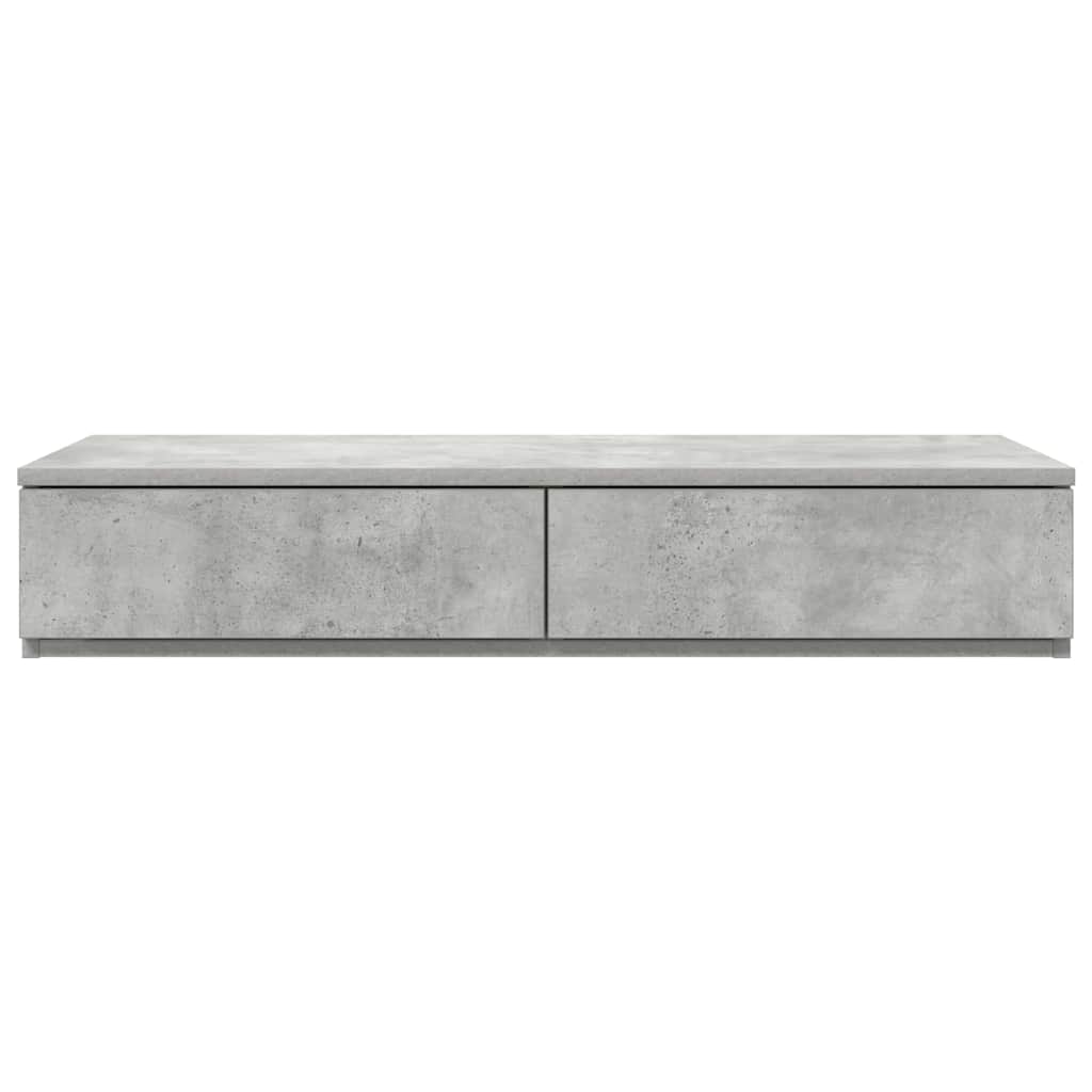 Ladice za krevet s ladicama Betonski sivi 80 x 36,5 x 16,5 cm