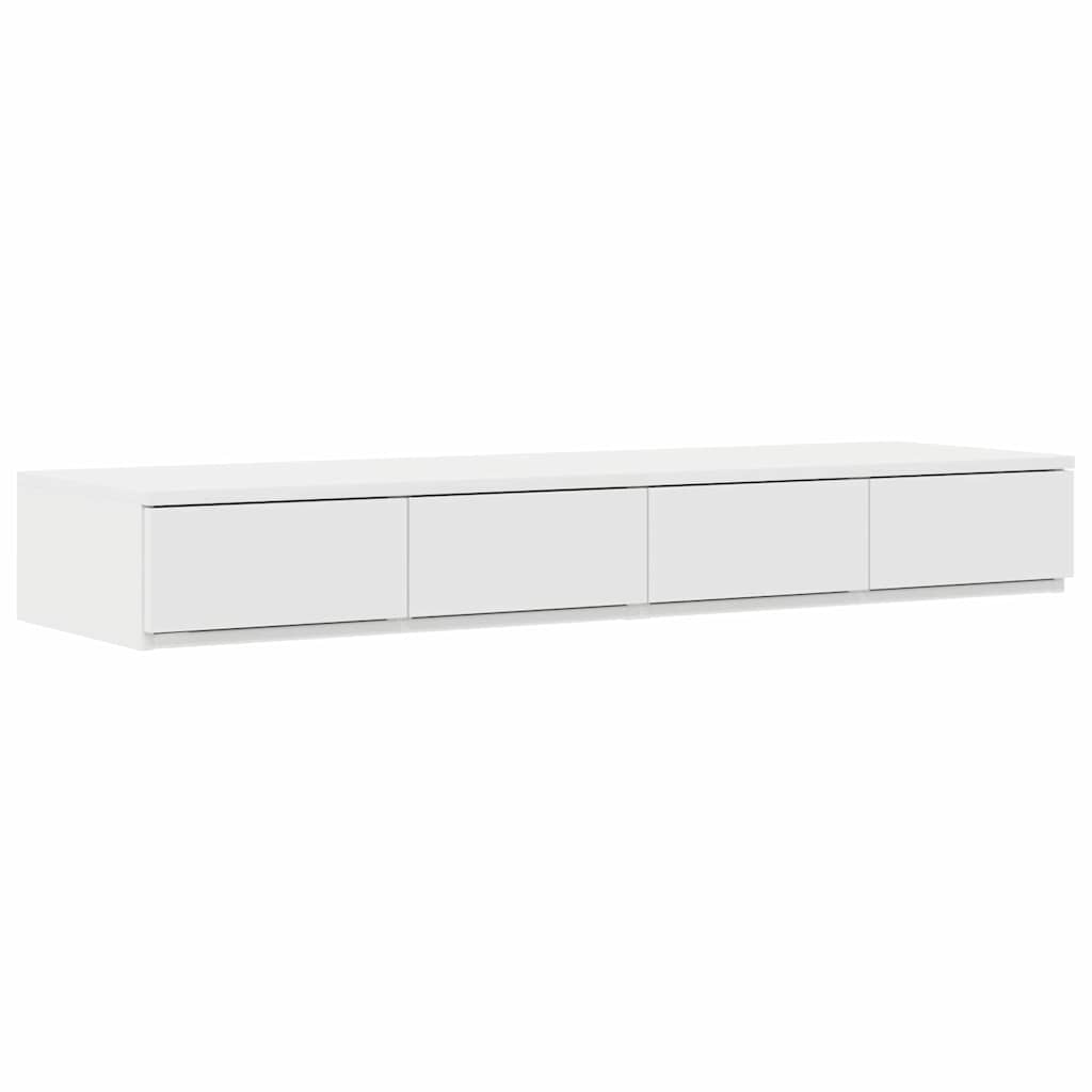 Ladice za krevet Bijelo 120 x 36,5 x 16,5 cm Konstruirano drvo