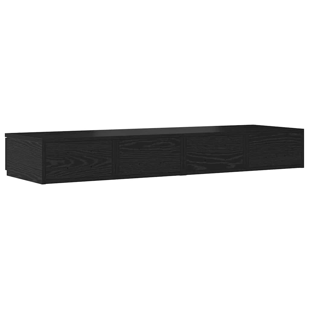 Ladice za krevet s ladicama Crni hrast 120 x 36,5 x 16,5 cm