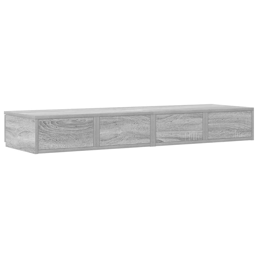 Ladice za krevet s ladicama Siva Sonoma 120 x 36,5 x 16,5 cm