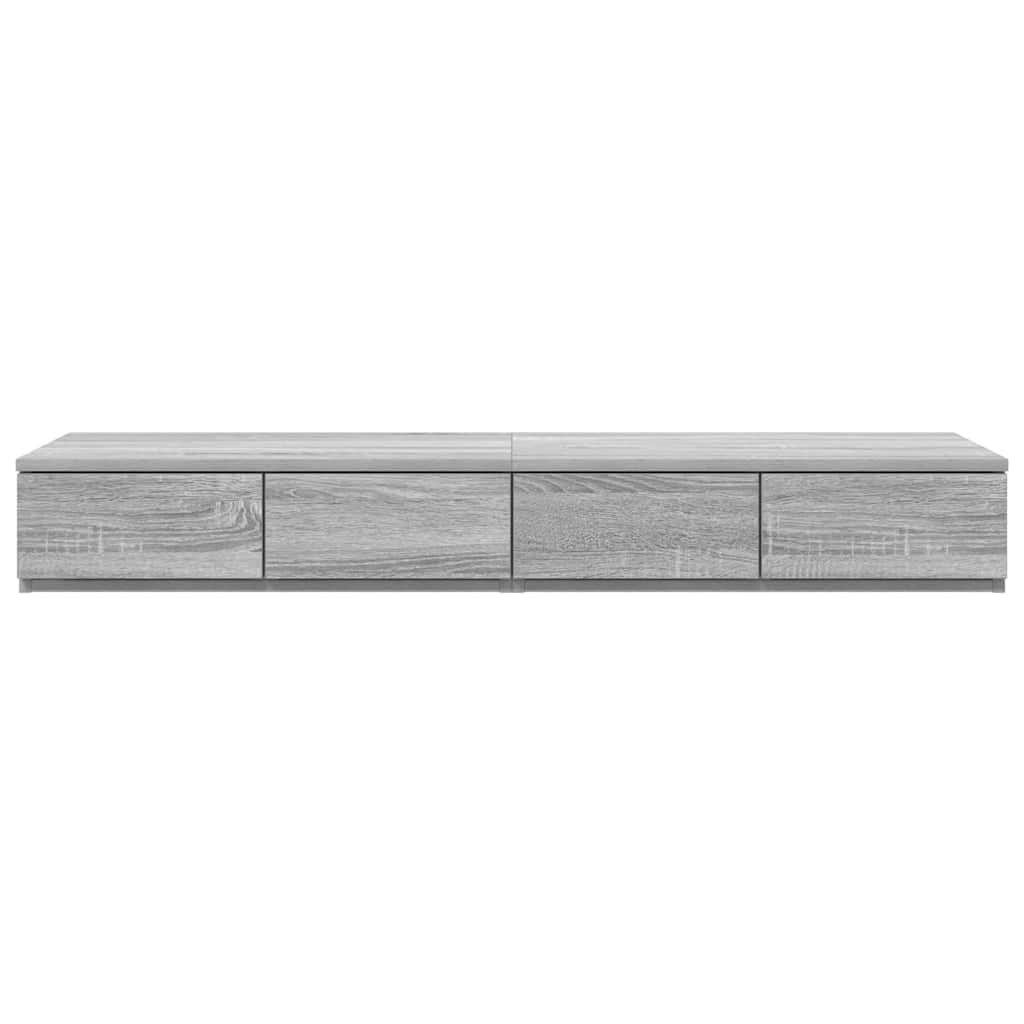 Ladice za krevet s ladicama Siva Sonoma 120 x 36,5 x 16,5 cm