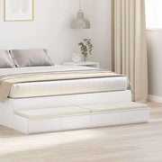 Ladice za krevet Bijelo 140 x 36,5 x 16,5 cm Konstruirano drvo
