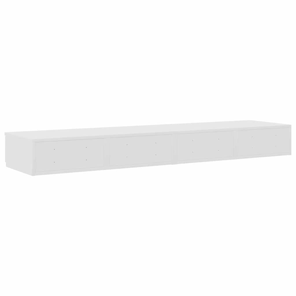 Ladice za krevet Bijelo 140 x 36,5 x 16,5 cm Konstruirano drvo