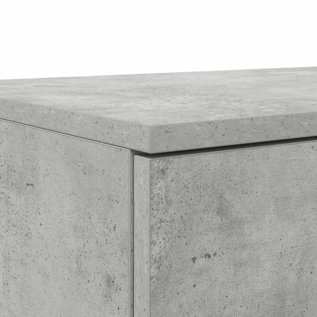 Ladice za krevet s ladicama Betonski sivi 140 x 36,5 x 16,5 cm